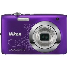 Nikon COOLPIX S2600 Digital Camera 14.0MP 5x Optical Zoom Purple Noise Reduction