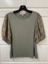 PL Philosophy Petite Large Top Blouse Puff Sl...