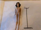 Vintage Original Mattel Brunette Midge Doll With Stand