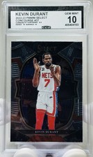 2022-23 Panini Select Concourse Kevin Durant #37 CSG 10 Card