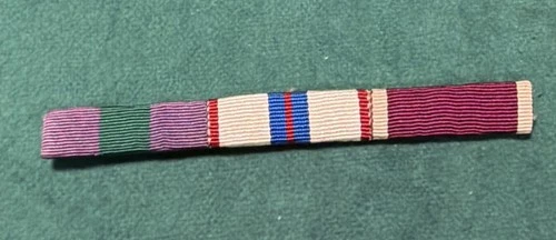 UK Army GSM 1918-62, QEII Silver Jubilee+Good Conduct/Long Service Medal Ribbons