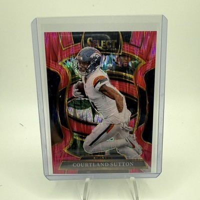 2025 Panini Select- Courtland Sutton #11 Pink Shock Prizm Concourse Level