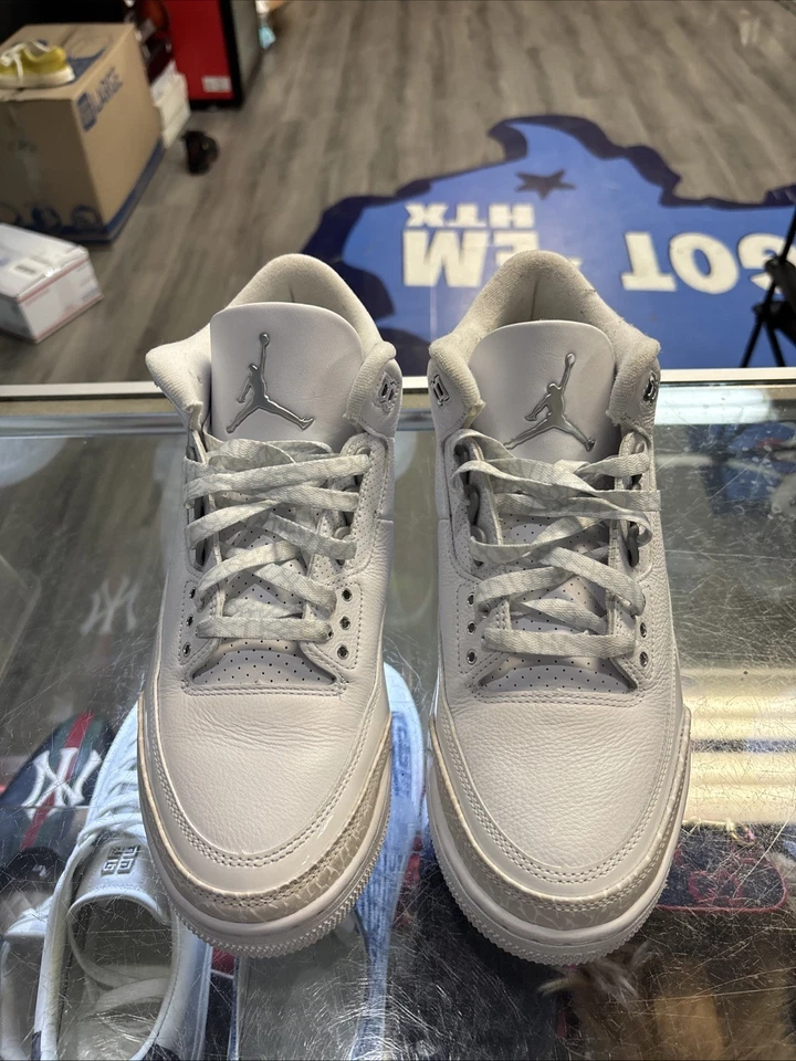 Air Jordan 3 ретро 2025 чистые деньги, без дефектов CT8532-111 - Изображение 2 из 4