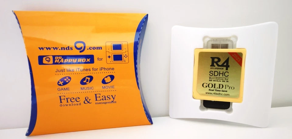 R4 Gold Pro 2025 + MicroSD 64Gb Con 2000 Giochi  - Immagine 3 di 4