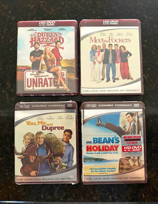 New HD DVD Lot 4 Movies :Dukes of Hazzards/Meet Fockers/Mr. Bean/You,Me&Dupree