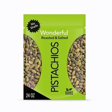 Wonderful Pistachios No Shells, Roasted  Salted Nuts, 24 Ounce Resealable Bag