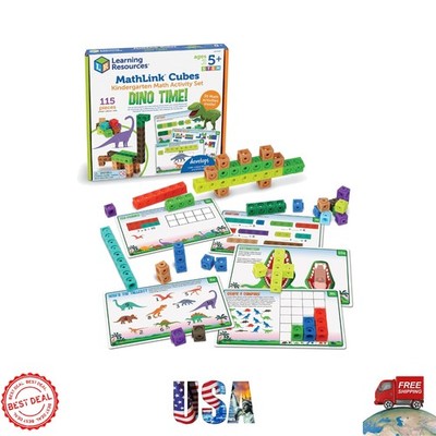 Explore Mathematics with Dino Time! 100 MathLink Cubes & Activity Cards