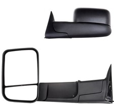 Power Heated Black Tow Mirrors Fit 1998-2001 1500 2500 3500