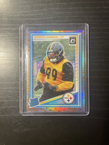 2025 Panini Donruss Optic - Rated Rookie Derrick Harmon #257 Fire Prizm (RC)