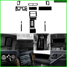 For Chevrolet Camaro 1982-89 Glossy Piano Black Interior Dashboard Full Trim Kit