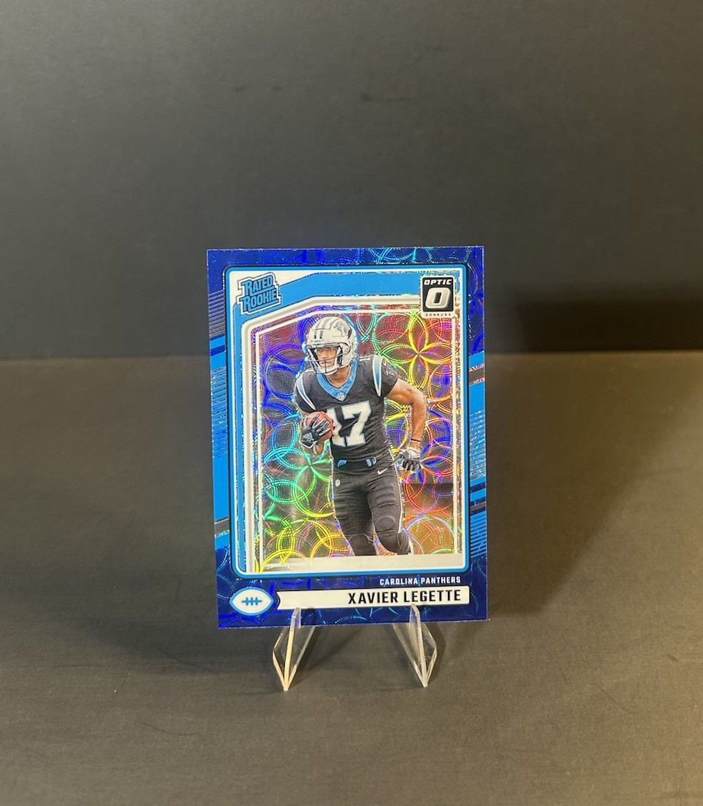 2024 Panini Donruss - Rated Rookie Xavier Legette #323 Optic Preview Blue Scope