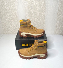 Botas de trabajo Caterpillar Invader Hi punta de acero para hombre Honey Reset talla 8
