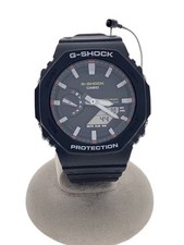 CASIO Quartz Watch G SHOCK Analog Rubber BLK BLK SS