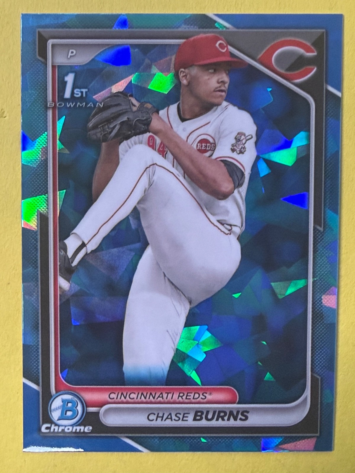 2024 Bowman Chrome Draft Blue Sapphire #BDC-55 Chase Burns