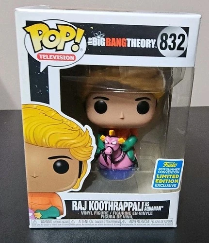 Funko Pop! The Big Bang Theory Raj Koothrappali as Aquaman #832 SDCC Exclusive
