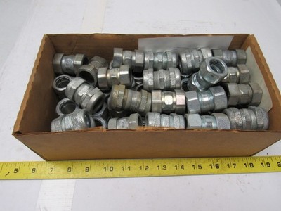 Mixed Brands 3/4'' EMT Conduit Compression Couplings Lot Of 52