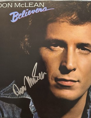 DON MCLEAN SIGNED  BELIEVERS  VINYL RECORD LEGENDARY SINGER BECKETT COA