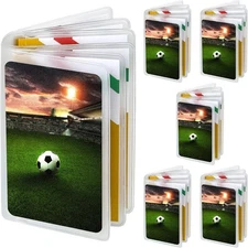 6pcs Wallet Inserts -Clear Plastic 6-Page Credit Card Sleeves, ID & Photo Holder
