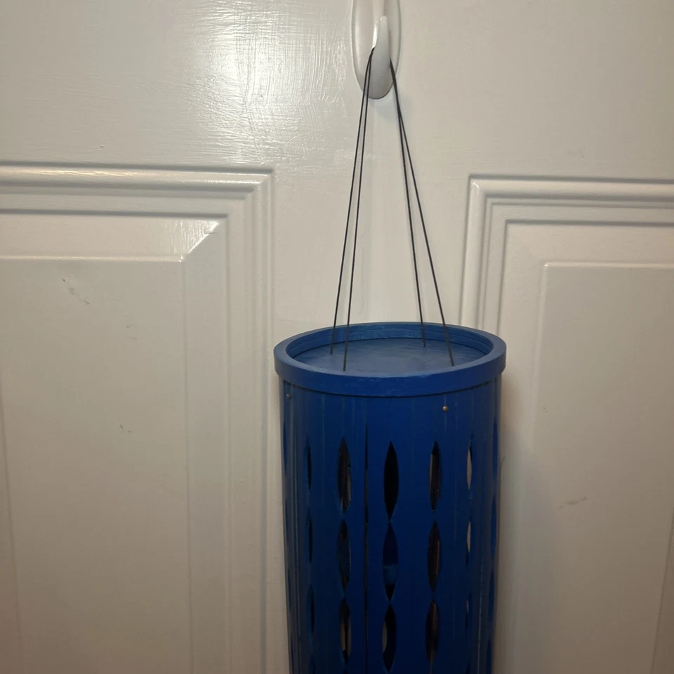 Carillones de viento Woodstock de color raro para exterior, carillón Aloha 28", carillón de viento azul Foto 4 de 4