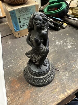 Vintage CoCo Joe s Black Lava Hula Girl Aloha Hawaii