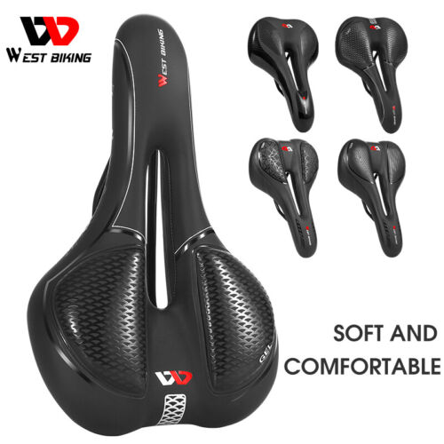 Sillín de bicicleta de gel de sílice esponja suave cojín de ciclismo asiento sillín asiento de bicicleta MTB - Imagen 3 de 15