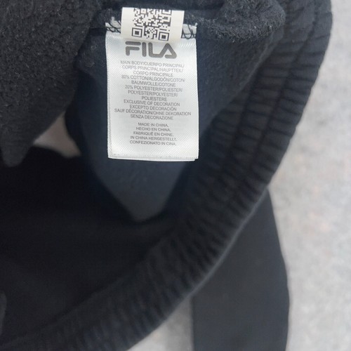FILA Jacket Womens Small Black Blue Quarter Zip Up Pullover Golf Tennis Retro - Picture 7 of 12