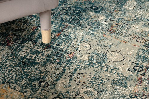 Oriental NATURAL WOOL Rugs "SUPERIOR" MAMLUK vintage emerald Best Quality - Picture 6 of 11