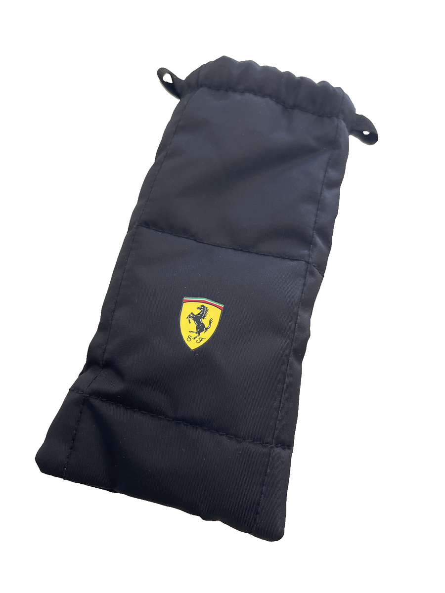 NEW Authentic FERRARI SCUDERIA Padded Pouch Eyeglass Case NEW Authentic FERRARI SCUDERIA Padded Pouch Eyeglass Case