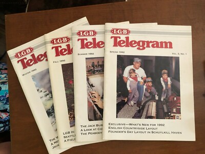 Set of 4 - L.G.B. Telegram Magazine - Complete Set of 1992 Issues