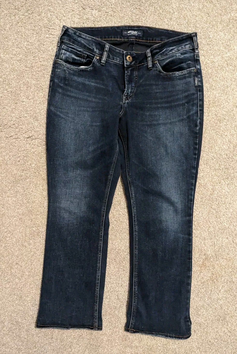 Silver Suki Slim Boot Jeans Size 14