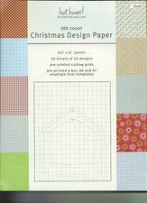 CHRISTMAS DESIGN SCRAPBOOK PAPER  100 Sheets   8.5" x 11"