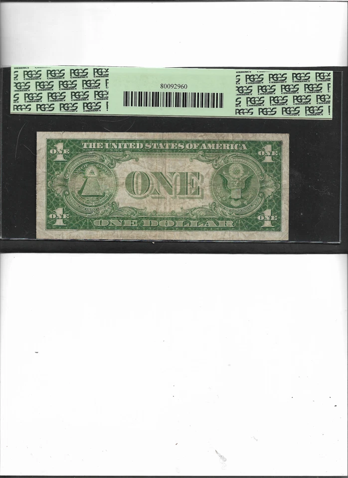 SILVER CERTIFICATE FR . 1613W 1935D $1 WIDE  VERY GOOD 10 - Image 2 of 2