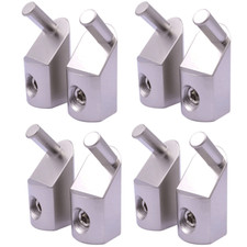 8Pc Car Power Wire Reducer Offset Angled 1/0 Gauge To 4 Gauge Amp Input Reducer