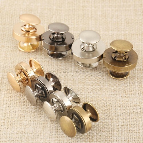 Set of 10 14mm 18mm Magnetic Snap Buttons Press Snaps Handbag Purse Bag Sewing - Picture 2 of 16