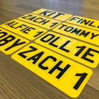 Rear Personalised PLASTIC Children's Number Plate Kids Electric Toy Car Gift