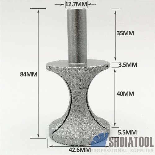 1pc Vacuum Brazed Diamond Router Bits With 1/2" Shank For Stone Marble Cutter a - Picture 39 of 44