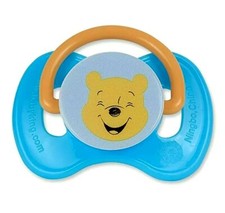 DISNEY BABY WINNIE THE POOH PACIFIER WITH COVER. BLUE 0M  BPA-FREE