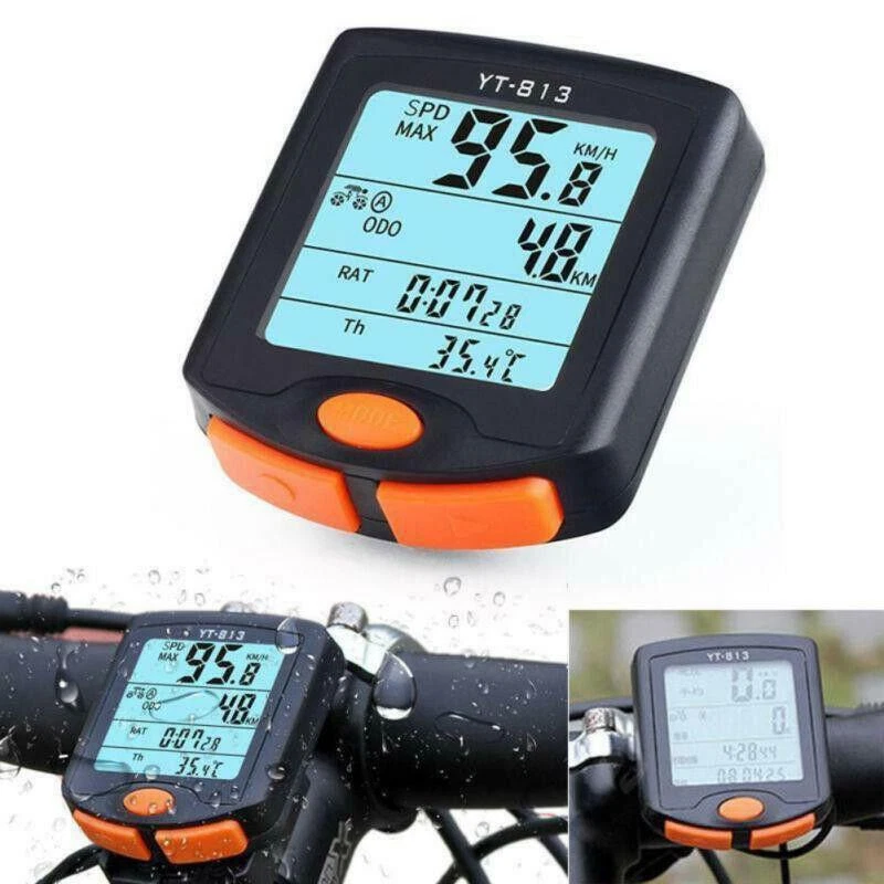 Bike Computer Wireless Motorcycle Bicycle Speedometer Odometer