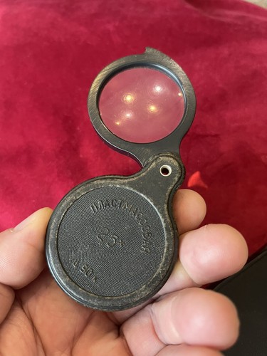 Vintage -Soviet Magnifier Glass Loupe Set/lot2 - 2,5x / 50x10- Free Shipping - Picture 6 of 14
