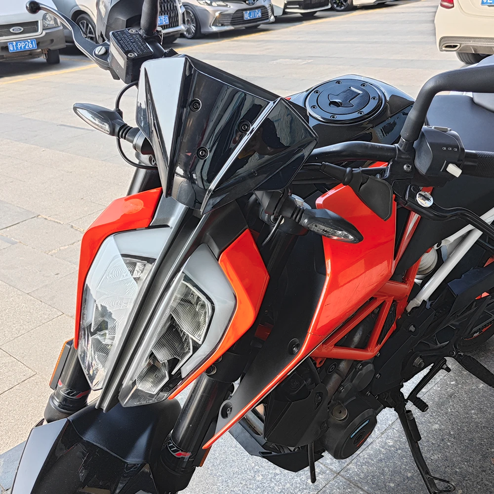 Pare-Brise Moto Alamor Pour KTM 125 200 390 Duke - Protection Vent Et Débris