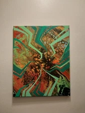 Green Garden Abstract Painting - 16 X 20 Inch Canvas - Original