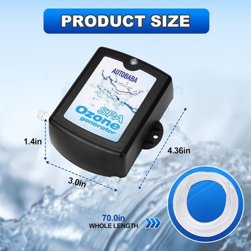 Kit Generatore di Ozono Compatto 50mg/h - Facile Installazione per Spa e Piscine a Tuffo Freddo - Foto 4 di 9