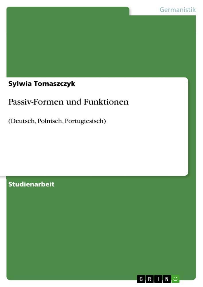 Thumbnail - Passiv-formen Und Funktionen (deutsch, Polnisch, Portugiesisch)