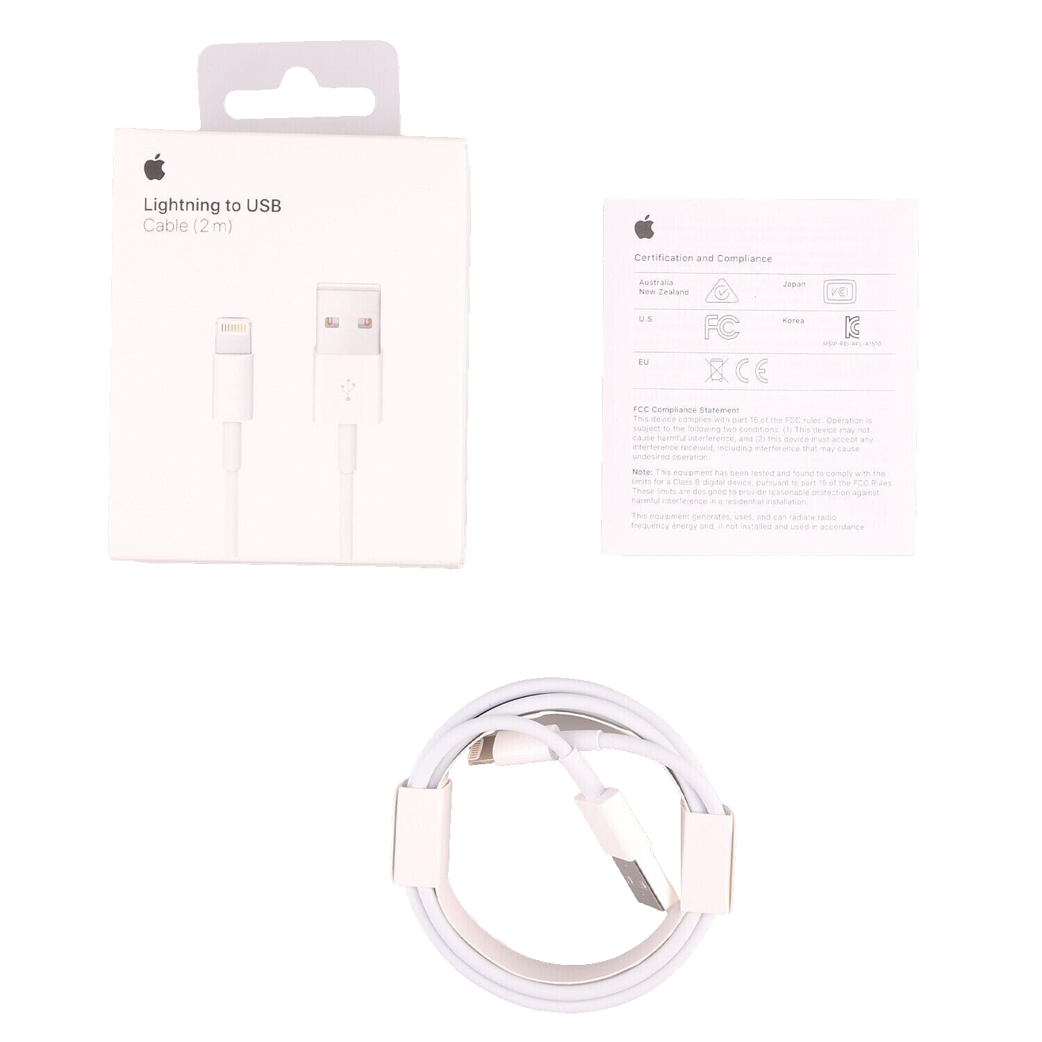 Apple Lightning to USBA Charging Cable OEM Genuine Authentic 2m