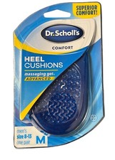 Dr. Scholls Heel Cushions For Men Size 8-13 Comfort With Massaging Gel Advanced