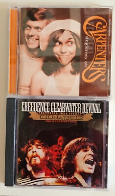 8 CD Lot #ABB Santana CCR Doors Temptations Carpenters Meat Loaf