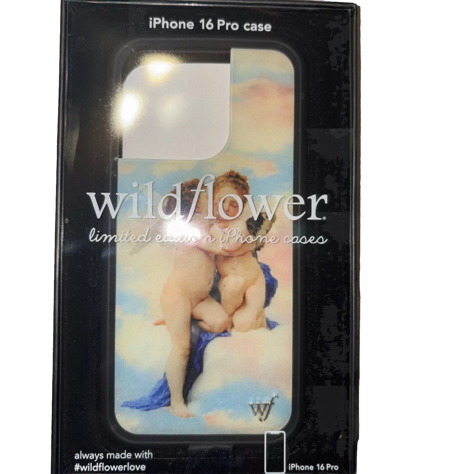 iPhone 16 Pro Case with Wildflower and Angel Design-image