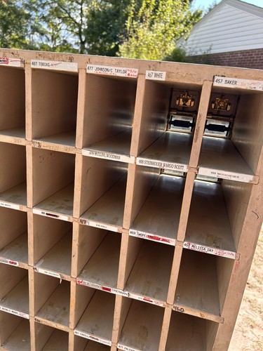 (30) VINTAGE POST OFFICE University doors, cabinet, can ship - Picture 2 of 3