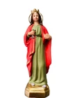 POLYCHROMED PLASTER SAINT HELENA OF CONSTANTINOPLE ALTAR TABLE STATUE FIGURINE