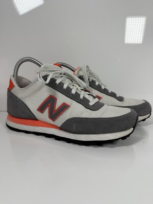 New Balance 501 Women's Size White/Grey/Orange Casual Shoes Sneakers  WL501SBV